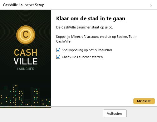De installatie is klaar